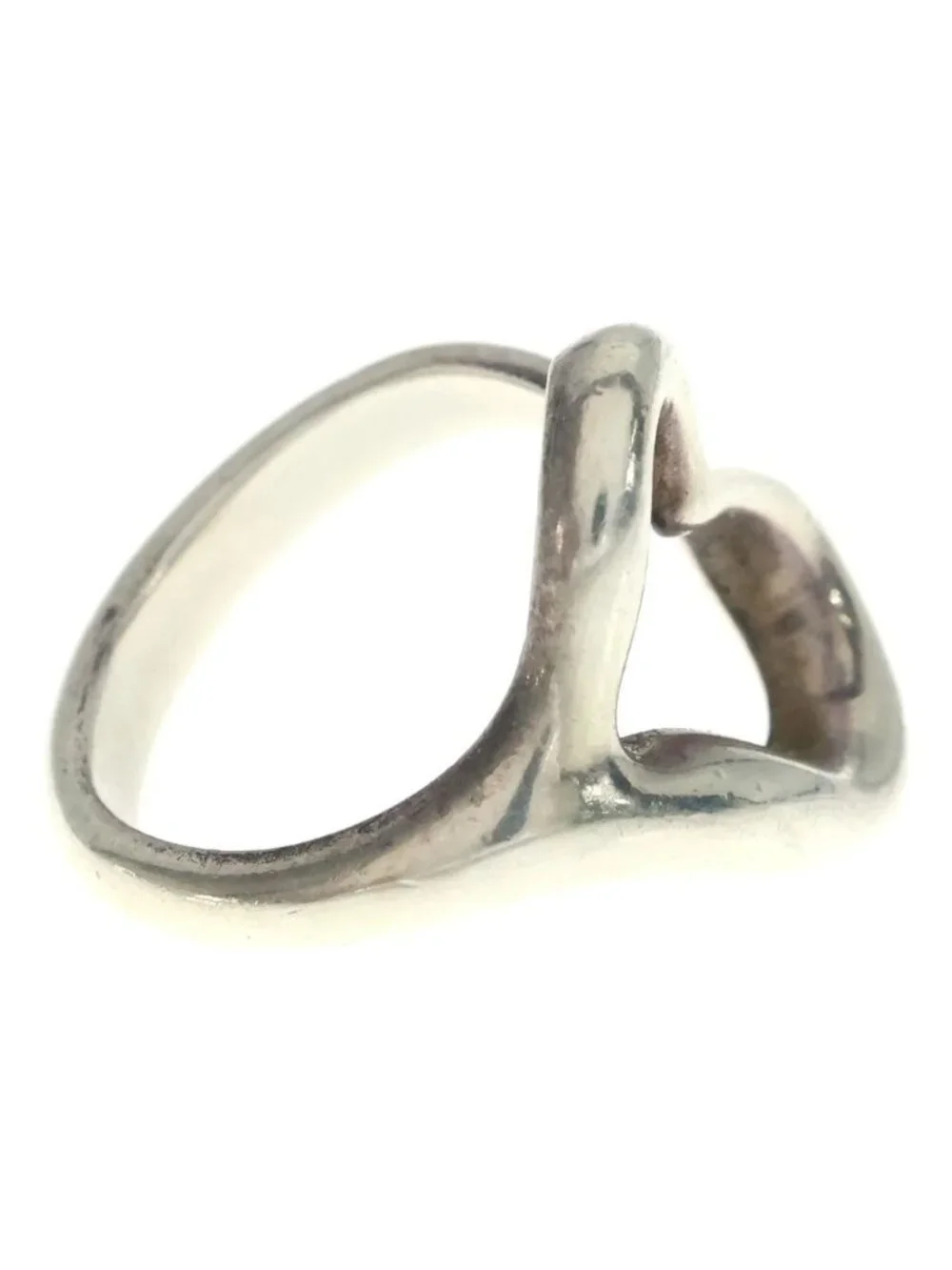 Tiffany & Co Open Heart Ring Silver